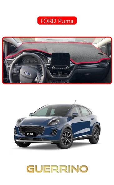 NEYA  FORD PumaTORPİDO KORUMA HALISI KIRMIZI KENAR ürün görseli 1
