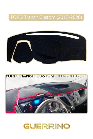 NEYA  FORD Transit Custom (2012-2020)TORPİDO KORUMA HALISI BEJ KENAR ürün görseli 1