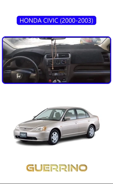 NEYA  HONDA CIVIC 2000-2003TORPİDO KORUMA HALISI MAVİ KENAR ürün görseli 1