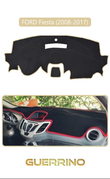 NEYA  FORD Fiesta (2008-2017)TORPİDO KORUMA HALISI BEJ KENAR ürün görseli 1