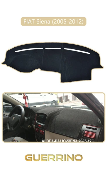 NEYA  FIAT Siena 2005-2012 Modellerine UygunTORPİDO KORUMA HALISI BEJ KENAR ürün görseli 1