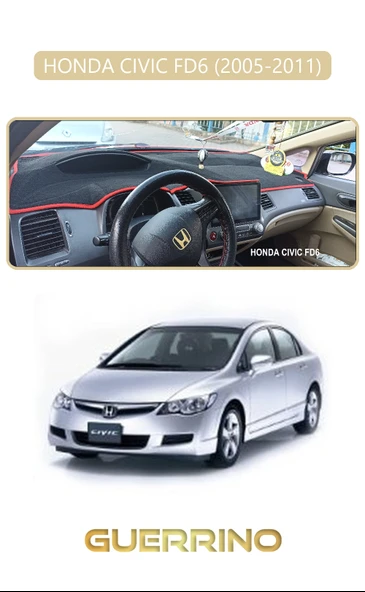 NEYA  HONDA CIVIC FD6 2005-2011TORPİDO KORUMA HALISI BEJ KENAR ürün görseli 1