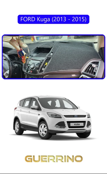 NEYA  FORD Kuga (2013 - 2015)TORPİDO KORUMA HALISI MAVİ KENAR ürün görseli 1