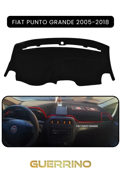 NEYA  FIAT Punto grande 2005-2018 Modellerine UygunTORPİDO KORUMA HALISI SİYAH KENAR ürün görseli 1