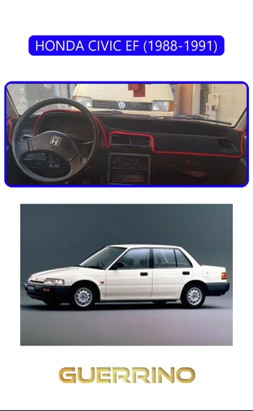 NEYA  HONDA CIVIC EF 1988-1991TORPİDO KORUMA HALISI MAVİ KENAR ürün görseli 1