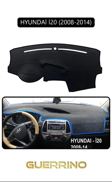 NEYA  HYUNDAİ İ20 2008-2014TORPİDO KORUMA HALISI SİYAH KENAR ürün görseli 1