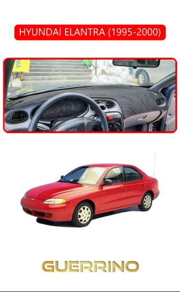 NEYA  HYUNDAİ ELANTRA 1995-2000TORPİDO KORUMA HALISI KIRMIZI KENAR ürün görseli 1