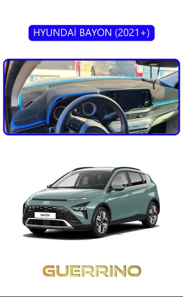 NEYA  HYUNDAİ BAYON 2021+TORPİDO KORUMA HALISI MAVİ KENAR ürün görseli 1