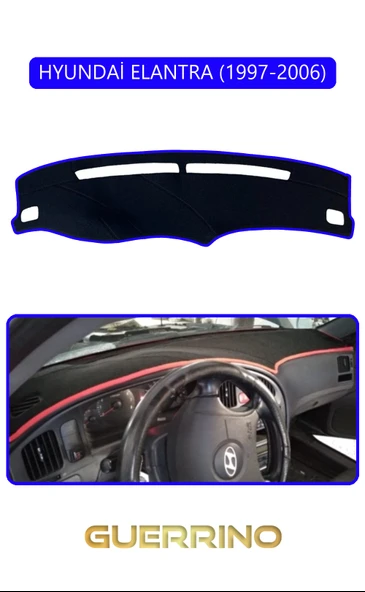 NEYA  HYUNDAİ ELANTRA 1997-2006TORPİDO KORUMA HALISI MAVİ KENAR ürün görseli 1