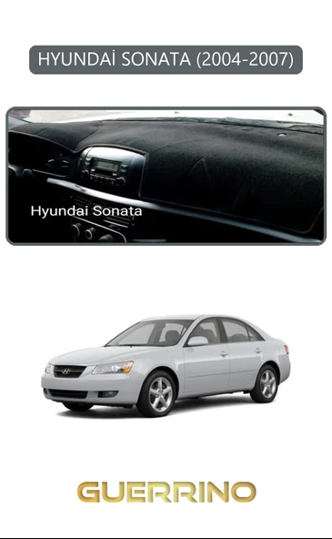 NEYA  HYUNDAİ SONATA 2004-2007TORPİDO KORUMA HALISI GRİ KENAR ürün görseli 1