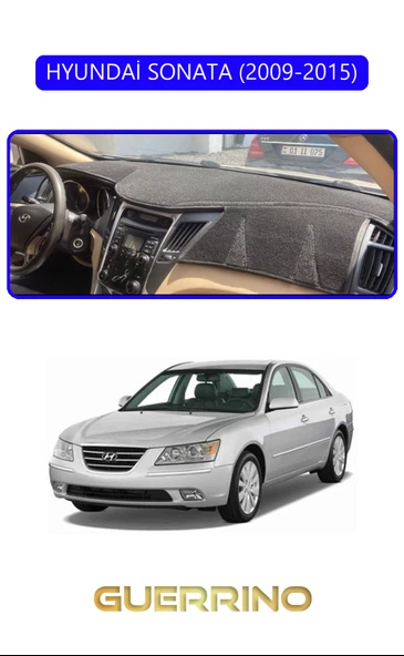 NEYA  HYUNDAİ SONATA 2009-2015TORPİDO KORUMA HALISI MAVİ KENAR ürün görseli 1