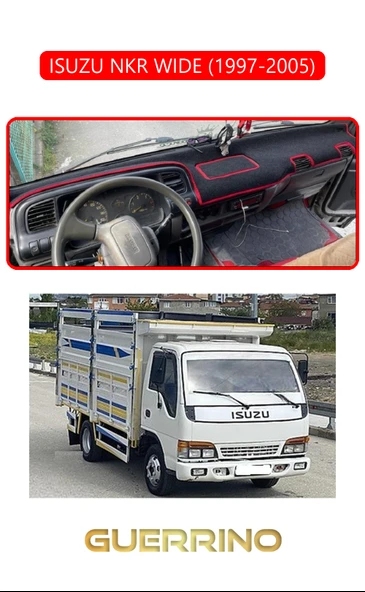 NEYA  ISUZU NKR WIDE 1997 - 2005TORPİDO KORUMA HALISI KIRMIZI KENAR ürün görseli 1