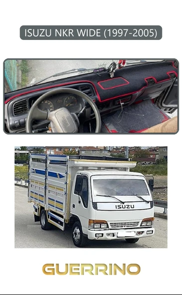 NEYA  ISUZU NKR WIDE 1997 - 2005TORPİDO KORUMA HALISI GRİ KENAR ürün görseli 1