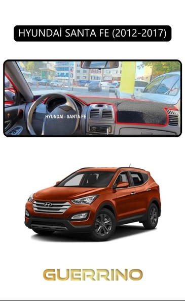NEYA  HYUNDAİ SONATA EF 2002-2007TORPİDO KORUMA HALISI SİYAH KENAR ürün görseli 1