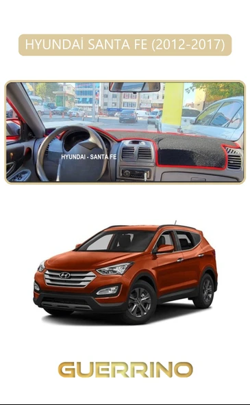 NEYA  HYUNDAİ SANTA FE 2012-2017TORPİDO KORUMA HALISI BEJ KENAR ürün görseli 1