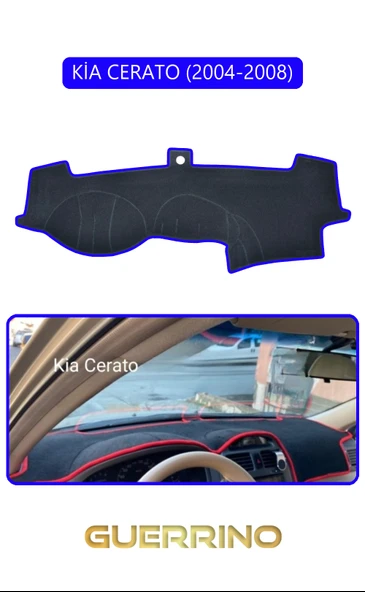 NEYA  KİA CERATO 2004-2008TORPİDO KORUMA HALISI MAVİ KENAR ürün görseli 1