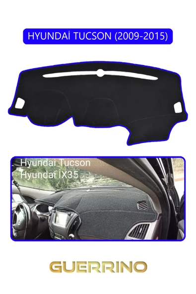 NEYA  HYUNDAİ TUCSON 2009-2015TORPİDO KORUMA HALISI MAVİ KENAR ürün görseli 1