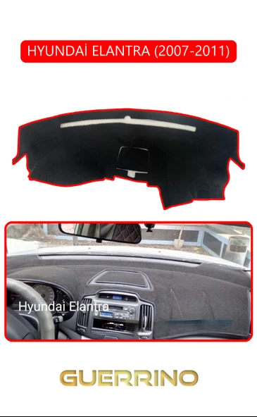 NEYA  HYUNDAİ ELANTRA 2007-2011TORPİDO KORUMA HALISI KIRMIZI KENAR ürün görseli 1