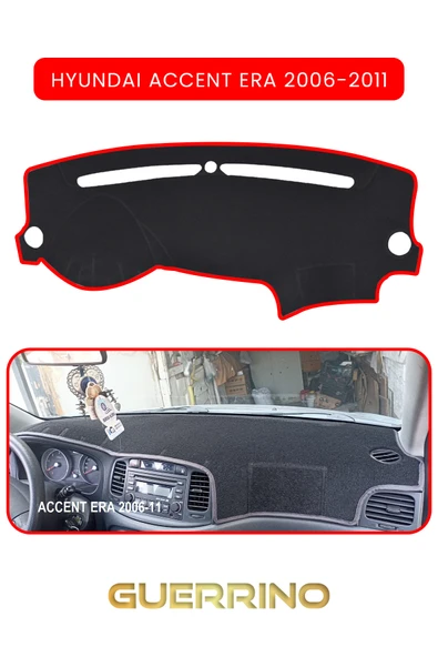 NEYA  HYUNDAİ ACCENT ERA 2006-2011TORPİDO KORUMA HALISI KIRMIZI KENAR ürün görseli 1