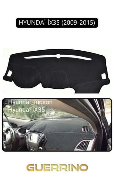 NEYA  HYUNDAİ İX35 2009-2015TORPİDO KORUMA HALISI SİYAH KENAR ürün görseli 1