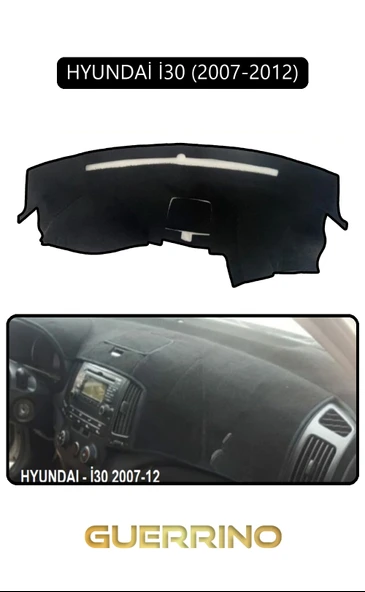 NEYA  HYUNDAİ İ30 2007-2012TORPİDO KORUMA HALISI SİYAH KENAR ürün görseli 1
