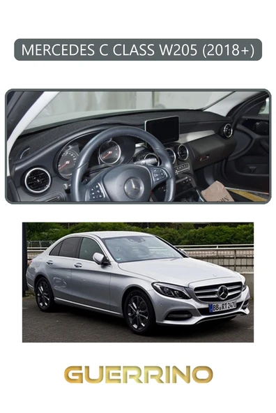 NEYA  MERCEDES C CLASS W205 2018+TORPİDO KORUMA HALISI GRİ KENAR ürün görseli 1