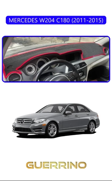 NEYA  MERCEDES W204 C180 2011-2015TORPİDO KORUMA HALISI MAVİ KENAR ürün görseli 1