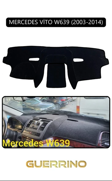 NEYA  MERCEDES VİTO W639 2003-2014TORPİDO KORUMA HALISI SİYAH KENAR ürün görseli 1