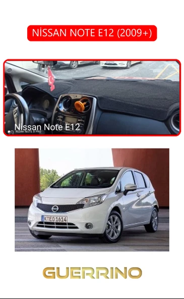 NEYA  NİSSAN NOTE E12 2009+TORPİDO KORUMA HALISI KIRMIZI KENAR ürün görseli 1
