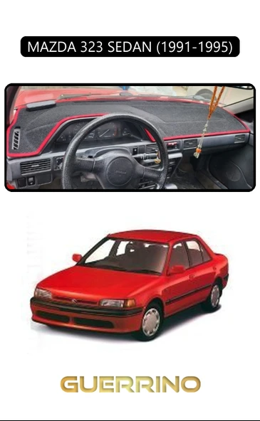 NEYA  MAZDA 323 SEDAN 1991-1995TORPİDO KORUMA HALISI SİYAH KENAR ürün görseli 1