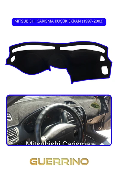 NEYA  MITSUBISHI CARISMA KÜÇÜK EKRAN 1997-2003TORPİDO KORUMA HALISI MAVİ KENAR ürün görseli 1