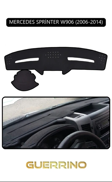 NEYA  MERCEDES SPRİNTER W906 2006-2014TORPİDO KORUMA HALISI SİYAH KENAR ürün görseli 1