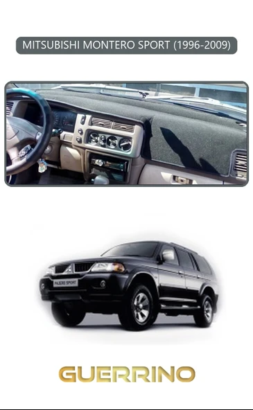 NEYA  MITSUBISHI MONTERO SPORT 1996-2009TORPİDO KORUMA HALISI GRİ KENAR ürün görseli 1