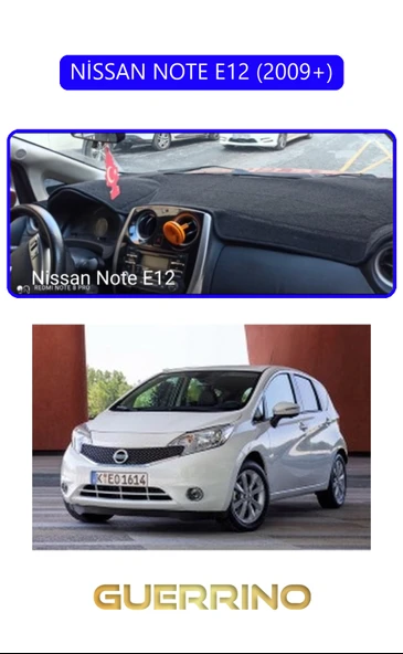 NEYA  NİSSAN NOTE E12 2009+TORPİDO KORUMA HALISI MAVİ KENAR ürün görseli 1