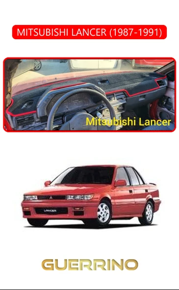 NEYA  MITSUBISHI LANCER 1987-1991TORPİDO KORUMA HALISI KIRMIZI KENAR ürün görseli 1