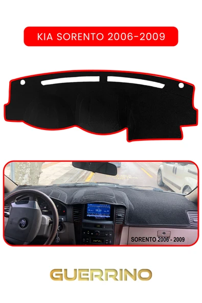 NEYA  KİA SORENTO 2006-2009TORPİDO KORUMA HALISI KIRMIZI KENAR ürün görseli 1