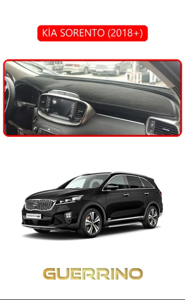 NEYA  KİA SORENTO 2018+TORPİDO KORUMA HALISI KIRMIZI KENAR ürün görseli 1