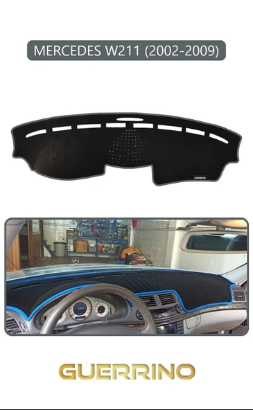 NEYA  MERCEDES W211 2002-2009TORPİDO KORUMA HALISI GRİ KENAR ürün görseli 1