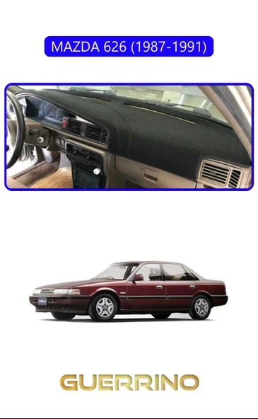 NEYA  MAZDA 626 1987-1991TORPİDO KORUMA HALISI MAVİ KENAR ürün görseli 1