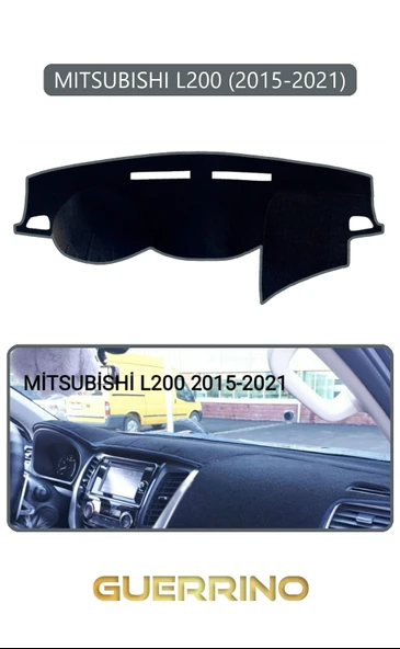 NEYA  MITSUBISHI L200 2015-2021TORPİDO KORUMA HALISI GRİ KENAR ürün görseli 1