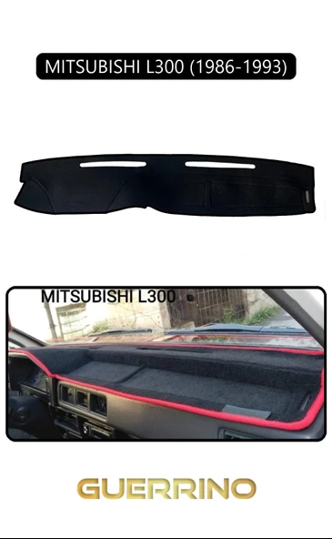 NEYA  MITSUBISHI L300 1986-1993TORPİDO KORUMA HALISI SİYAH KENAR ürün görseli 1
