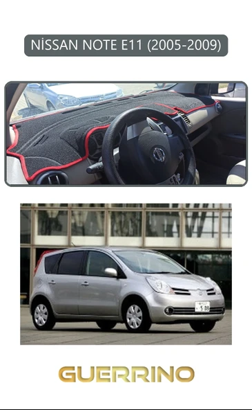 NEYA  NİSSAN NOTE E11 2005-2009TORPİDO KORUMA HALISI GRİ KENAR ürün görseli 1