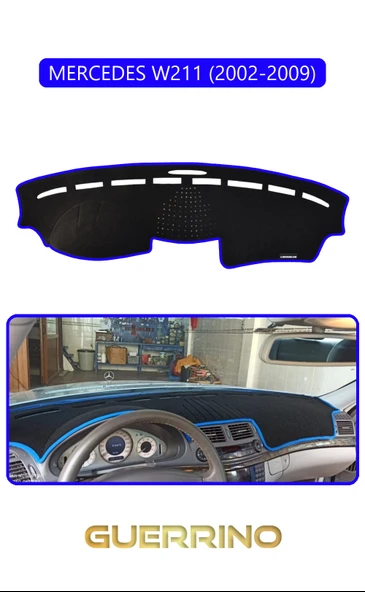 NEYA  MERCEDES W211 2002-2009TORPİDO KORUMA HALISI MAVİ KENAR ürün görseli 1