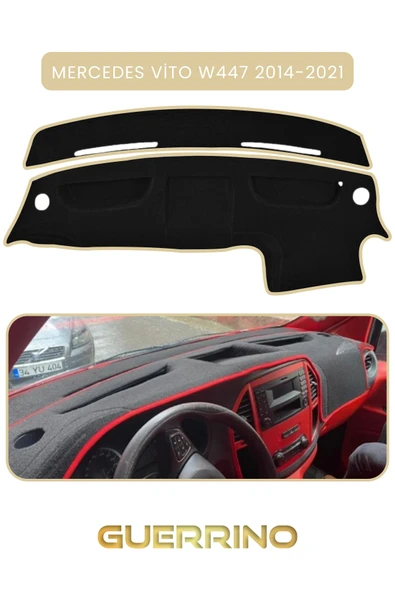 NEYA  MERCEDES VİTO W447 2014-2021TORPİDO KORUMA HALISI BEJ KENAR ürün görseli 1