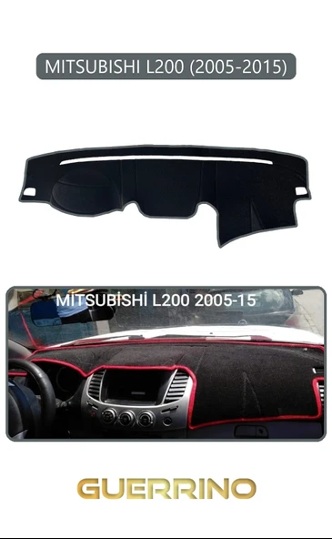 NEYA  MITSUBISHI L200 2005-2015TORPİDO KORUMA HALISI GRİ KENAR ürün görseli 1