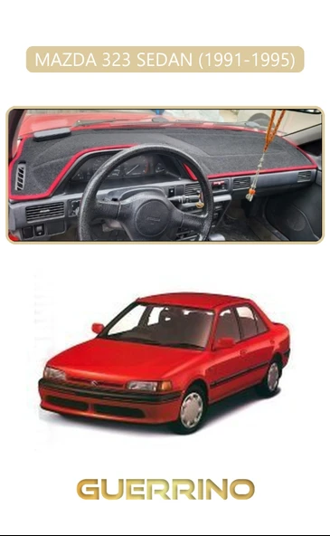 NEYA  MAZDA 323 SEDAN 1991-1995TORPİDO KORUMA HALISI BEJ KENAR ürün görseli 1