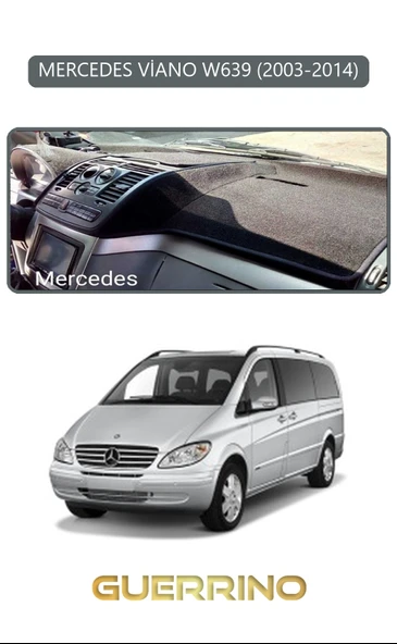 NEYA  MERCEDES VİANO W639 2003-2014TORPİDO KORUMA HALISI GRİ KENAR ürün görseli 1