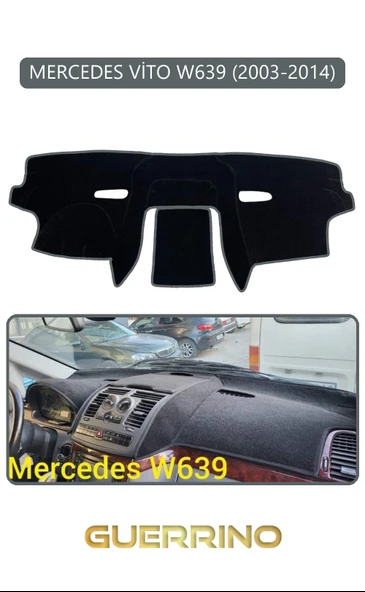 NEYA  MERCEDES VİTO W639 2003-2014TORPİDO KORUMA HALISI GRİ KENAR ürün görseli 1