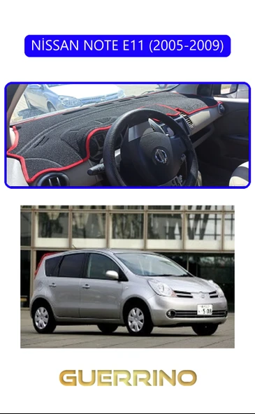 NEYA  NİSSAN NOTE E11 2005-2009TORPİDO KORUMA HALISI MAVİ KENAR ürün görseli 1