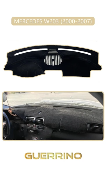 NEYA  MERCEDES W203 2000-2007TORPİDO KORUMA HALISI BEJ KENAR ürün görseli 1